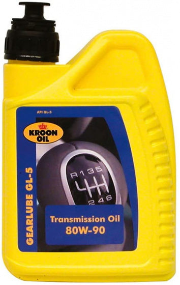 Kroon-oil kroon gearlube gl-5 80w90 minerale smeerolie 1ltr
