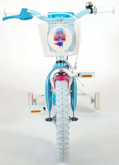 frozen 14 inch 23,5 cm meisjes terugtraprem blauw