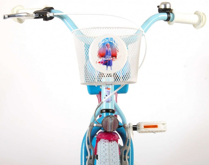 frozen 16 inch 25,4 cm meisjes terugtraprem blauw