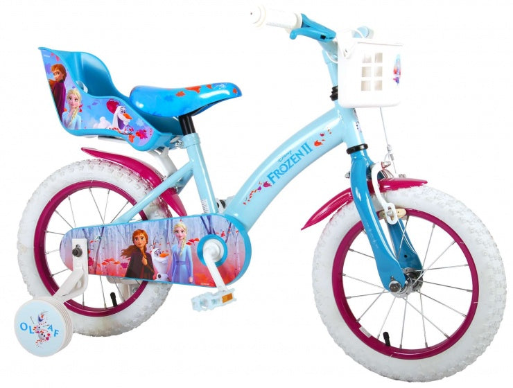 frozen 2 14 inch 23,5 cm meisjes terugtraprem blauw