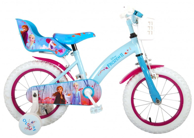 frozen 2 14 inch 23,5 cm meisjes terugtraprem blauw