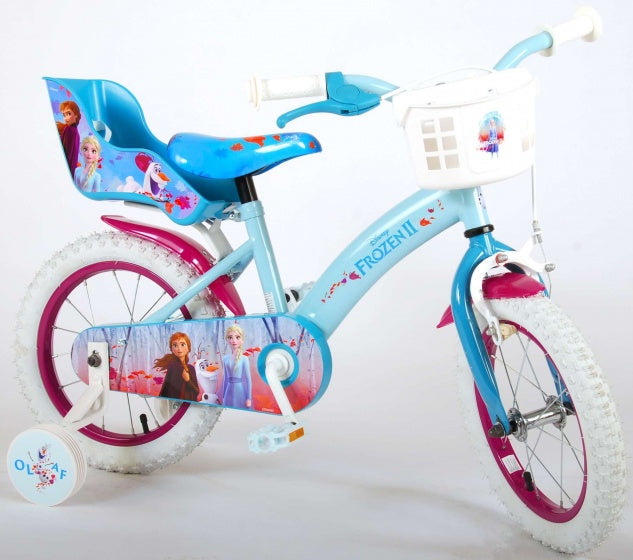 frozen 2 14 inch 23,5 cm meisjes terugtraprem blauw