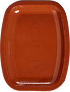 ovenschaal vuurvast 26 x 20 x 2,5 cm klei terracotta