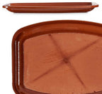 ovenschaal vuurvast 26 x 20 x 2,5 cm klei terracotta
