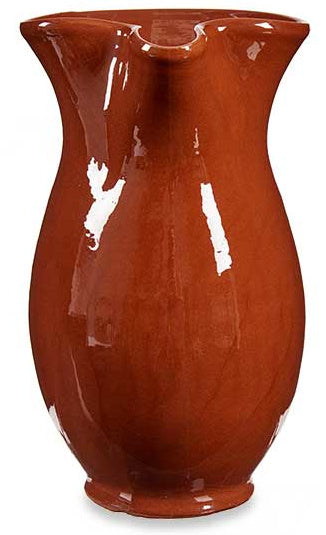 schenkkan vuurvast 1 liter 19 cm klei terracotta