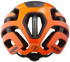 fietshelm century led unisex oranje/zwart maat 52-56 cm