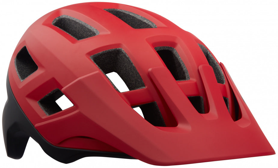 fietshelm coyote unisex rood/zwart maat 58-61 cm