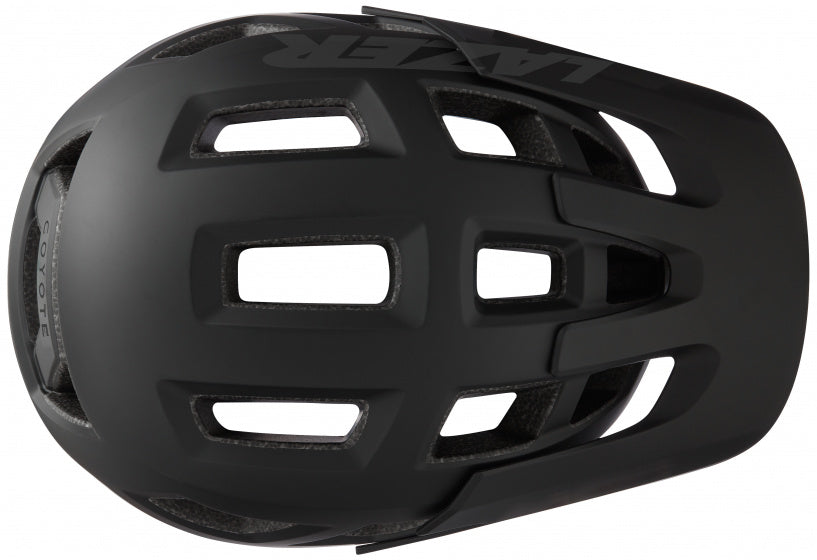 fietshelm coyote unisex zwart maat 52-56 cm