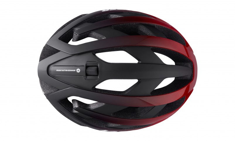 fietshelm genesis unisex rood/zwart maat 55-59 cm