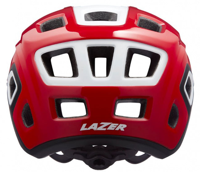fietshelm impala rood/wit maat 52-56 cm