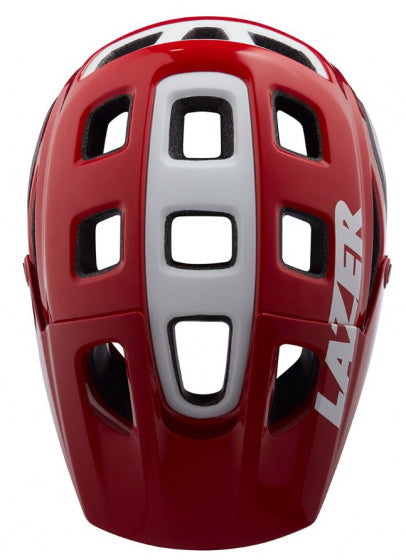fietshelm impala rood/wit maat 52-56 cm