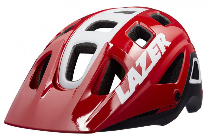 fietshelm impala rood/wit maat 52-56 cm