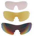 Lazer Lenzenset fietsbril M1-S rood/geel/transparant