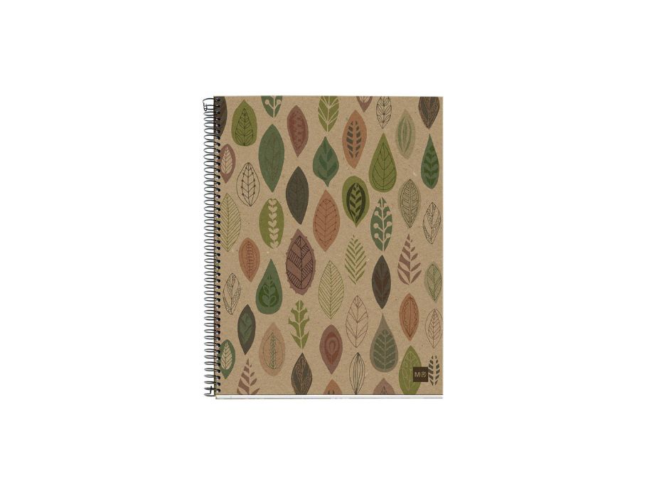 Miquelrius notitieboek - leaves - a5 geruit - 120 blz