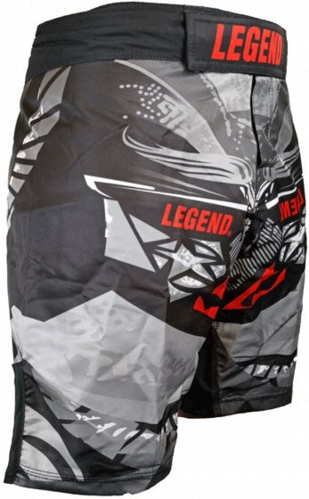 kickboksshort Spartan MMA unisex grijs maat S