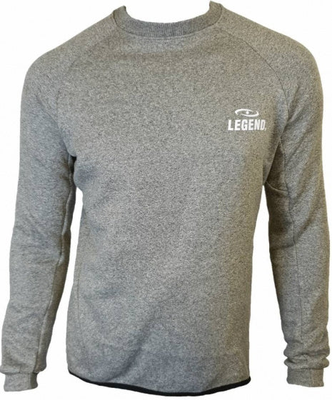 sportsweater heren polyester grijs maat 3XS