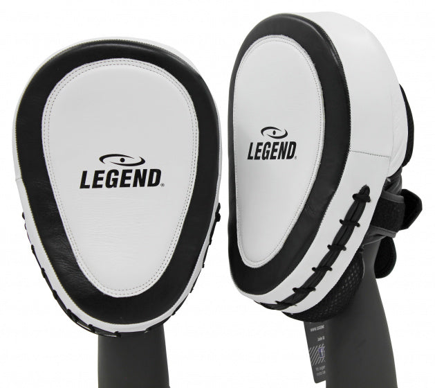 stootkussen Focus Pads leer unisex wit/zwart