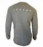 sportsweater heren polyester grijs maat S