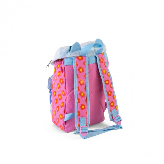 rugzak junior 9 liter 24 x 34 cm polyester roze/blauw