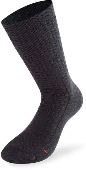 wandelsokken Trekking 6.0 merinowol/polyacryl zwart maat 42-44