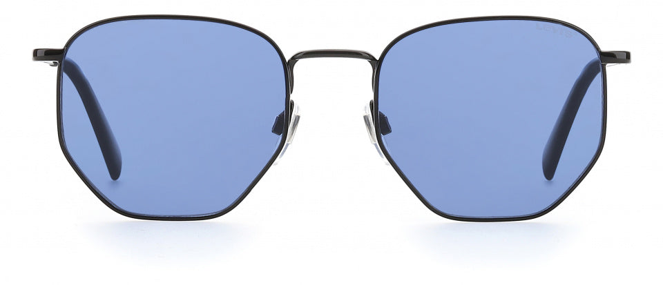 zonnebril 1004/S unisex cat.3 vierkant staal grijs/blauw