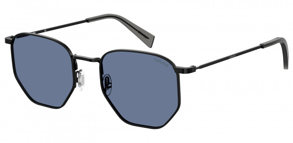 zonnebril 1004/S unisex cat.3 vierkant staal grijs/blauw
