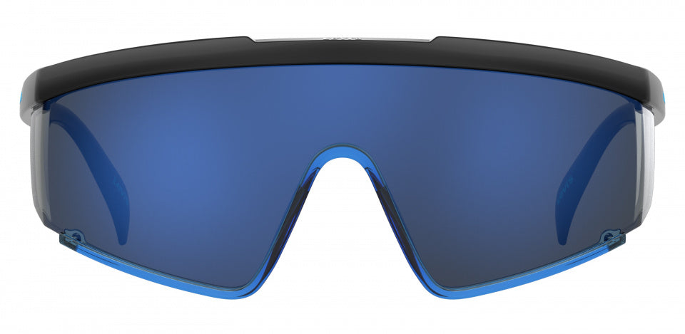 zonnebril 1008/S cat.3 rechthoekig polyamide zwart/blauw
