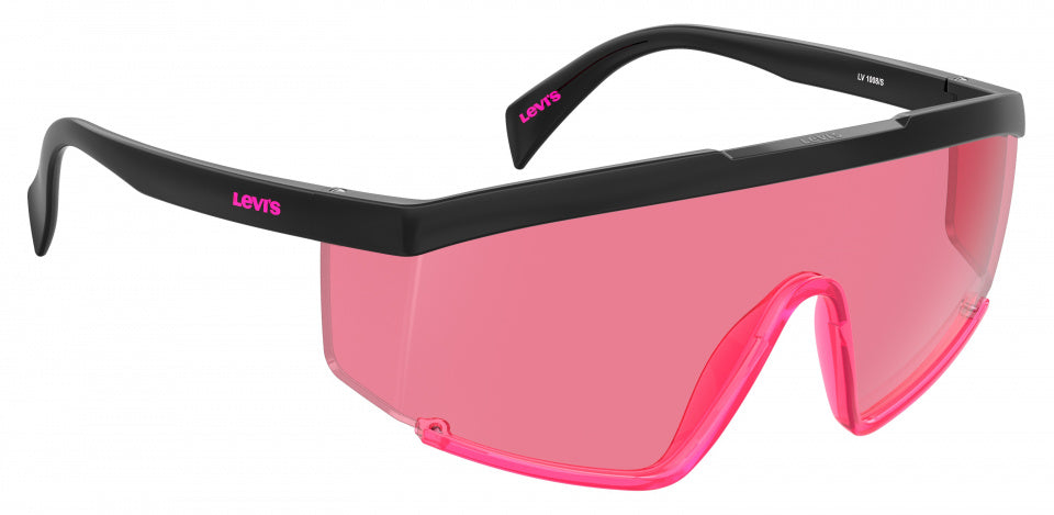 zonnebril 1008/S cat.3 rechthoekig polyamide zwart/roze