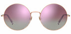 zonnebril 1011/S dames cat. 3 rond staal roségoud/roze
