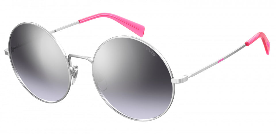 zonnebril 1011/S dames cat. 3 rond staal zilver/grijs