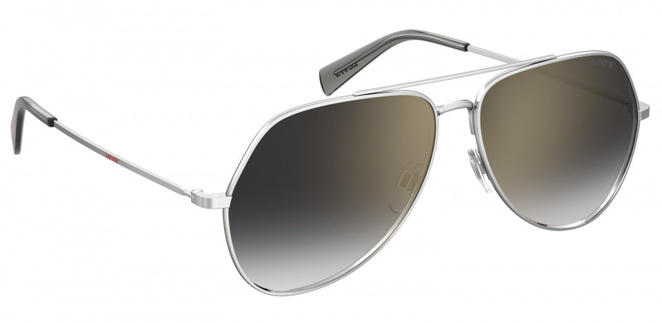 zonnebril 1012/S unisex cat. 3 piloot staal zilver/grijs