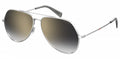 zonnebril 1012/S unisex cat. 3 piloot staal zilver/grijs