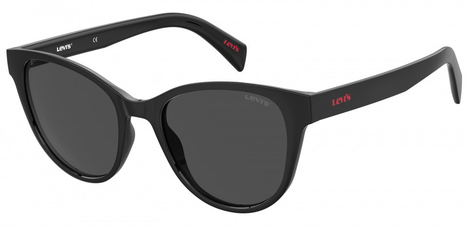 zonnebril 1014/S dames cat.3 cat-eye polyamide zwart/grijs