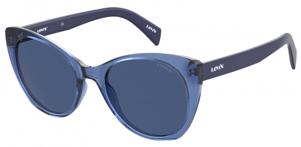 zonnebril 1015/S dames cat.3 cat-eye polyamide blauw