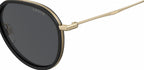 zonnebril 5010/S unisex cat. 3 rond staal goud/grijs