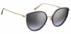 zonnebril 5011/S dames cat. 3 cat-eye staal goud/blauw