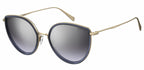 zonnebril 5011/S dames cat. 3 cat-eye staal goud/blauw