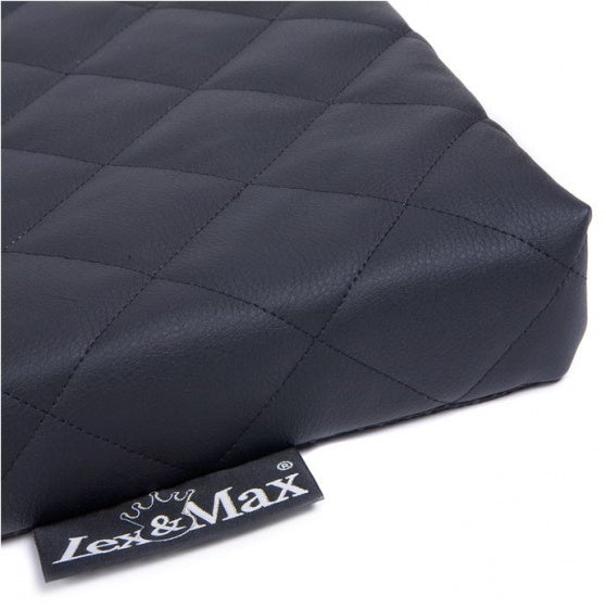 hondenmatras Eco 120 x 75 x 5 cm leer/foam zwart