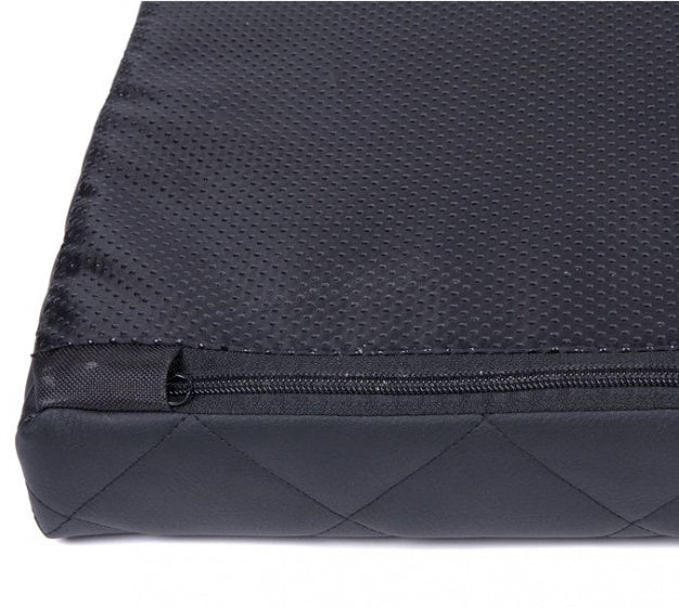 hondenmatras Eco 120 x 75 x 5 cm leer/foam zwart