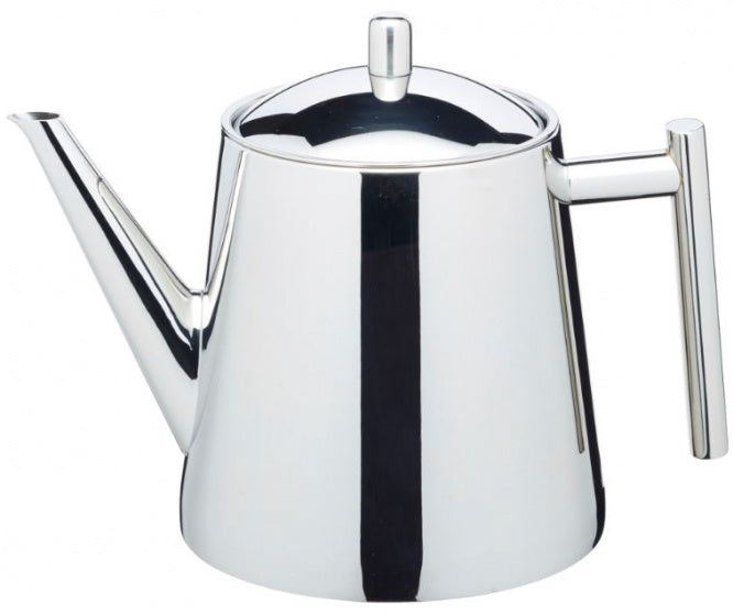 theepot 1,5 liter RVS zilver