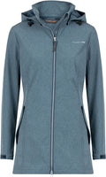 Life line Harper softshell parka dames blauwgrijs maat 44