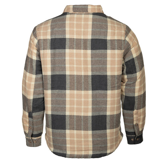 Life line Jervis Padded Flannel Shirt heren beige maat L
