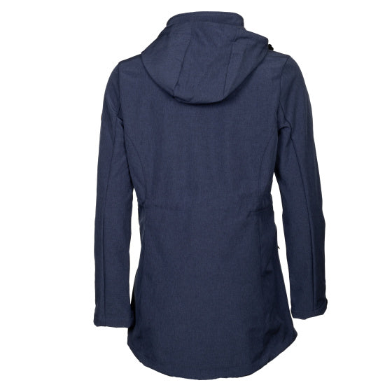 Life line Kya softshell parka dames donkerblauw maat XXL