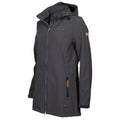 Kya softshell parka dames donkergrijs maat L