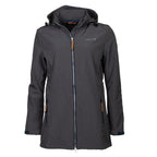 Kya softshell parka dames donkergrijs maat L