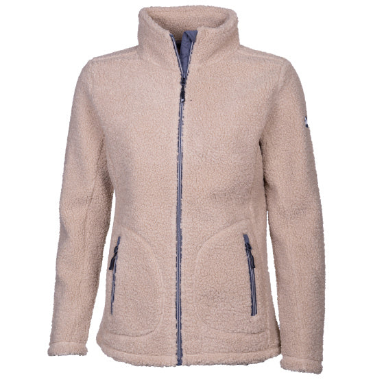 Life line Lorne Sherpa Fleecejas dames beige maat XL