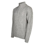 Life line Marcel sweater knit half zip heren lichtgrijs maat XL