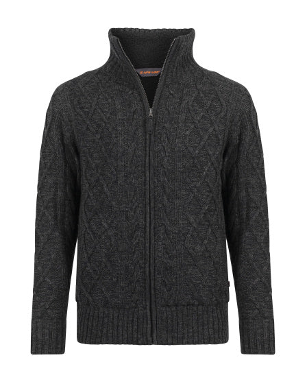 Life line Morgan 2 Morgan knit full zip heren donkergrijs maat XXL