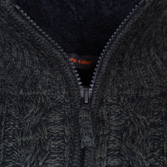 Life line Morgan 2 Morgan knit full zip heren groen maat XL