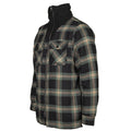 Life line Peter gevoerde flanel vest heren zwart/groen maat XL